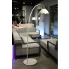 Calvin Floor Lamp White Aluminium in White - Lifestyle