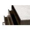 Essentials For Living Cambria 2-Drawer Nightstand - Drawer Opened in Closeup Angle