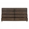 Essentials For Living Cambria 8-Drawer Double Dresser - Front Opened Angle