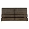 Essentials For Living Cambria 8-Drawer Double Dresser - Front Opened Angle - Essentials For Living Cambria 8-Drawer Double Dresser - Front Opened Angle