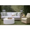 Sunset West Cambria Swivel Club Chair in Canvas Canvas w/ Self Welt - Sunset West Cambria Swivel Club Chair in Canvas Canvas w/ Self Welt