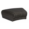 Woodard Genie Curved Backless Bench/Ottoman - Angled