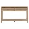 Essentials For Living Cane 2-Drawer Entry Console - Smoke Gray Oak, Smoke Gray Cane - Front Opened  Angle - Essentials For Living Cane 2-Drawer Entry Console - Smoke Gray Oak, Smoke Gray Cane - Front Opened  Angle