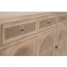 Essentials For Living Cane Media Sideboard - Drawer Angled Close-up