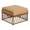 Woodard Cane Ottoman- Angled View - Woodard Cane Ottoman- Angled View