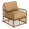 Woodard Cane Lounge Chair - Angled - Woodard Cane Lounge Chair - Angled