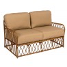 Woodard Cane Love Seat - Angled