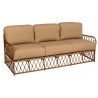 Woodard Cane Sofa - Angled View