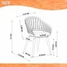 International Home Miami Amazonia 4-Piece Chairs Set - Dimensions - International Home Miami Amazonia 4-Piece Chairs Set - Dimensions