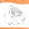 International Home Miami Amazonia Patio Dining Chair - Dimensions - International Home Miami Amazonia Patio Dining Chair - Dimensions
