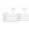 10' Square Cantilever Umbrella - 9 oz Marine Grade Acrylic - Details
