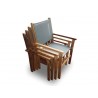 Royal Teak Captiva Sling Stacking Chairs