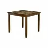 Capitola Faux Marble 5 Piece Pub Set, Espresso - Table - Capitola Faux Marble 5 Piece Pub Set, Espresso - Table