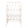 Essentials For Living Caprice Arm Chair in Blanche Snow White Rattan - Front