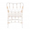 Essentials For Living Caprice Arm Chair in Blanche Snow White Rattan - Back View