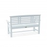 Anderson Teak Sakura 2-Seater Teak Bench In White Finish Back