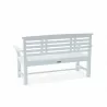 Anderson Teak Sakura 2-Seater Teak Bench In White Finish Back - Anderson Teak Sakura 2-Seater Teak Bench In White Finish Back