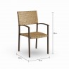 Tortuga Outdoor Maracay 9-Piece Dining Set Chair Details