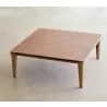 Cane-Line Capture Coffee Table Base Teak Top View - Cane-Line Capture Coffee Table Base Teak Top View