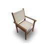 Royal Teak Captiva Sling Stacking Chair White
