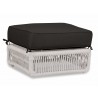 Dana Rope Ottoman in Spectrum Carbon w/ Self Welt - Front Side Angle