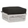 Dana Rope Ottoman in Spectrum Carbon w/ Self Welt - Front Side Angle - Dana Rope Ottoman in Spectrum Carbon w/ Self Welt - Front Side Angle
