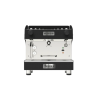 a Pavoni Fiamma "Caravel" 1 Group Direct Water Line Espresso Machine In Black - Front