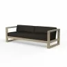 Coastal Teak Sofa in Spectrum Carbon, No Welt - Front Side Angle - Coastal Teak Sofa in Spectrum Carbon, No Welt - Front Side Angle