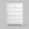 Carmel 6 Drawer Chest in White - Front - Carmel 6 Drawer Chest in White - Front