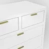 Carmel 6 Drawer Chest in White - Detail - Carmel 6 Drawer Chest in White - Detail