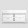 Carmel 7 Drawer Dresser in White - Front