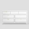 Carmel 7 Drawer Dresser in White - Front - Carmel 7 Drawer Dresser in White - Front