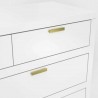 Carmel 7 Drawer Dresser in White - Detail