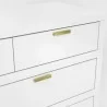 Carmel 7 Drawer Dresser in White - Detail - Carmel 7 Drawer Dresser in White - Detail