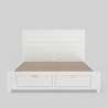 Carmel Full Size Storage Bed, White - Front 2