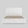 Carmel Full Size Storage Bed, White - Front 2 - Carmel Full Size Storage Bed, White - Front 2