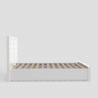 Carmel Full Size Storage Bed, White - Side