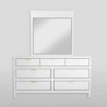 Alpine Furniture Carmel Mirror in White - Frame 2