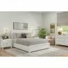Carmel Eastern King Storage Bed, White - Lifestyle - Carmel Eastern King Storage Bed, White - Lifestyle