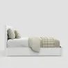 Carmel Queen Storage Bed, White - Side - Carmel Queen Storage Bed, White - Side