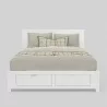 Carmel Queen Storage Bed, White - Front - Carmel Queen Storage Bed, White - Front