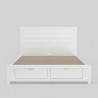 Carmel Queen Storage Bed, White - Frame Front