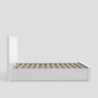 Carmel Queen Storage Bed, White - Frame Side