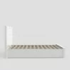 Carmel Queen Storage Bed, White - Frame Side - Carmel Queen Storage Bed, White - Frame Side