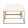 Carrera Nesting Coffee Table in Brushed Gold - 