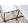 Carrera Nesting Coffee Table in Brushed Gold - Top Angled Lifestyle - Carrera Nesting Coffee Table in Brushed Gold - Top Angled Lifestyle