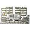 Carrera Nesting Coffee Table in Brushed Gold - Lifestyle 6 - Carrera Nesting Coffee Table in Brushed Gold - Lifestyle 6