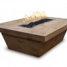 The Outdoor Plus Carson Wood Grain Fire Pit  Oak Finish