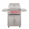 TrueFlame Deluxe Cart With Fold-Down Side Shelves - Cart with Grill