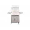 TrueFlame Deluxe Cart With Fold-Down Side Shelves - No Cart Open